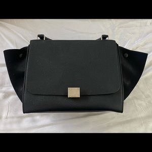 Céline trapeze bag - suede and leather - medium